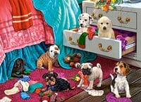 Puppies in the Bedroom Puzzel (300 stukjes)-2
