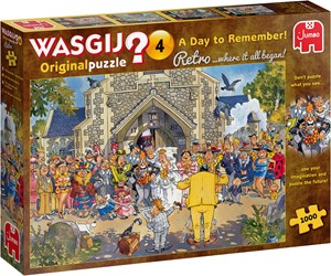 Afbeelding van het spelletje Wasgij Retro Original 4 - Een dag om nooit te vergeten! Puzzel (1000 stukjes)