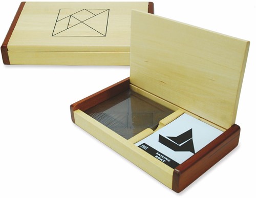 Tangram Dubbel in Houten Kist-2