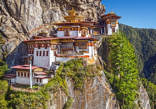 View of Paro Taktsang Bhutan Puzzel (500 stukjes)-2