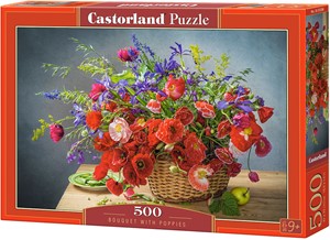 Bouquet with Poppies Puzzel 500 stukjes