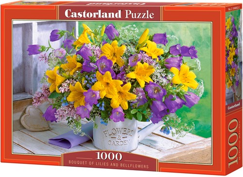 Bouquet of Lilies and Bellflowers Puzzel (1000 stukjes)