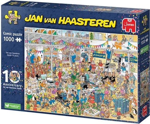 Jan van Haasteren - 10 jaar Jan van Haasteren Studio Puzzel (1000 stukjes)