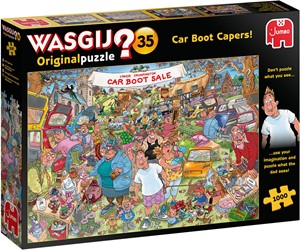 Afbeelding van het spelletje Wasgij Original 35 - Vlooienmarkt Vondsten! Puzzel (1000 stukjes)