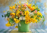 Spring Flowers in Green Vase Puzzel (1000 stukjes)-2