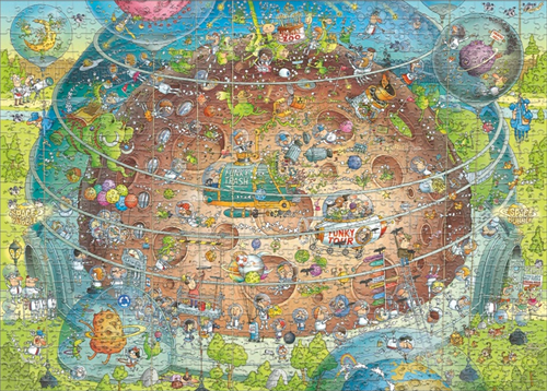 Funky Zoo - Cosmic Habitat Puzzel (1000 stukjes)-2