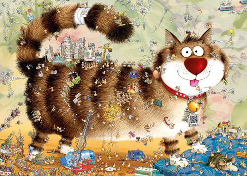 Look Closely! - At the Cat Puzzel (1000 stukjes)-2