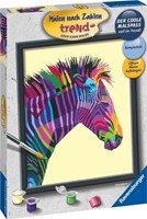 Schilderen op Nummer - Bonte Zebra