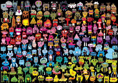 Pens are my Friend - Doodle Rainbow Puzzel (1000 stukjes)-2