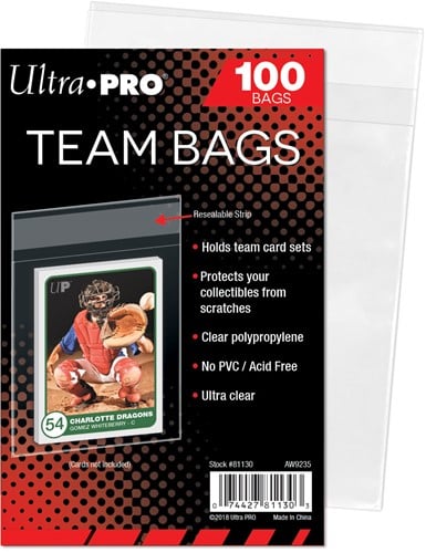 Card Sleeves Team Bags - Hersluitbaar