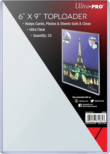 Toploader - 6" X 9" (25 stuks)