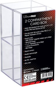 Afbeelding van het spelletje 2-Piece Clear Card Box Two Compartment