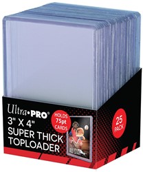 Toploader - 3" x 4" Thick 75pt (25 stuks)