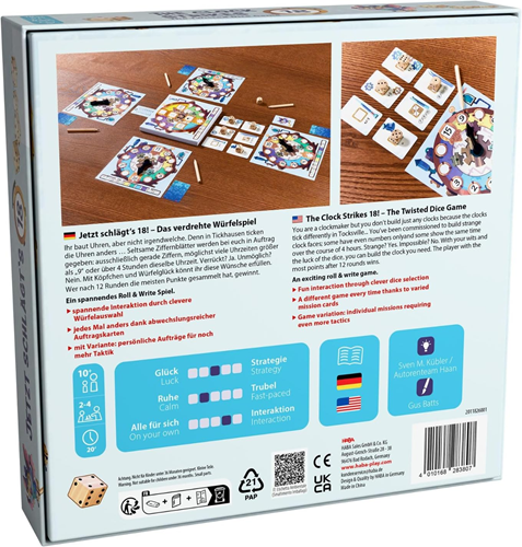 Hoeveel Slaat de Klok? - Bordspel (ENG)-2