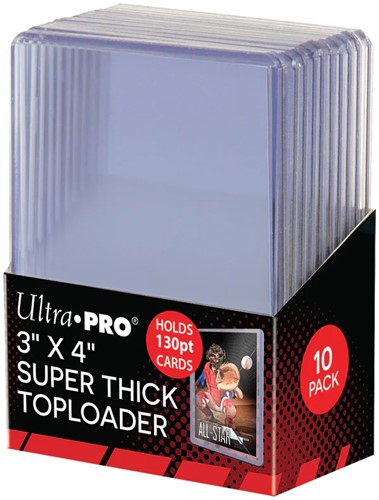 Toploader - Regular 3"x4" Super Thick 130PT (10 stuks)