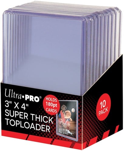 Toploader - 3" x 4" Super Thick 180PT (10 stuks)