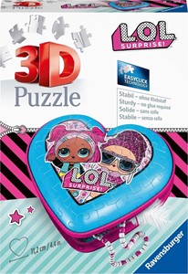 Thumbnail van een extra afbeelding van het spel 3D Puzzel - L.O.L. Suprise Hartendoosje (54 stukjes)
