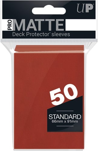 Sleeves Pro-Matte - Standaard Rood (66x91 mm)