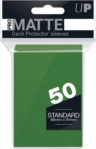 Sleeves Pro-Matte - Standaard Groen (66x91 mm)