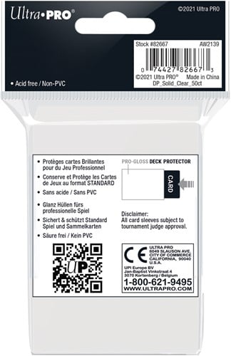 Sleeves - Standaard Transparant (66x91 mm)-2