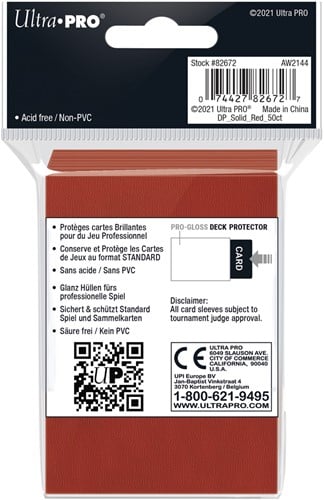 Sleeves - Standaard Rood (66x91 mm)-2