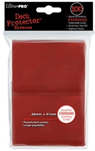 Ultra Pro Sleeves Standaard Rood 100 Stuks ultra pro kopen in de aanbieding