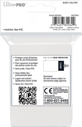 Sleeves - Small Transparant (62x89 mm)-2