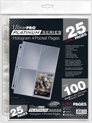 4-Pocket Pages Top Loading Clear Platinum (25 stuks)