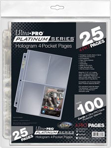 Afbeelding van het spel 4-Pocket Pages Top Loading Clear Platinum (25 stuks)