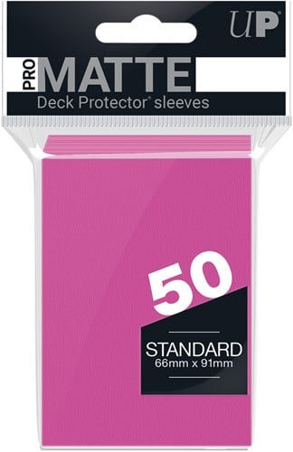 Sleeves Pro-Matte - Standaard Fel Roze (66x91 mm)