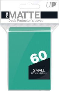 Afbeelding van het spelletje Sleeves Pro-Matte - Small Aqua (62x89 mm)