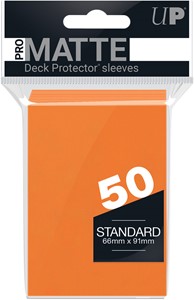 Afbeelding van het spelletje Sleeves Pro-Matte - Standaard Oranje (66x91 mm)