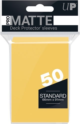 Sleeves Pro-Matte - Standaard Geel (66x91 mm)