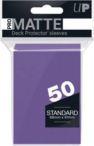 Afbeelding van het spelletje Sleeves Pro-Matte - Standaard Paars (66x91 mm)