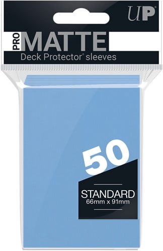Sleeves Pro-Matte - Standaard Licht-Blauw (66x91 mm)