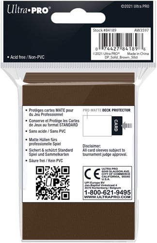 Sleeves Pro-Matte - Standaard Bruin (66x91 mm)-2