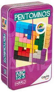 Cayro Pentominos Metal Box (Houten spel)