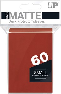 Afbeelding van het spelletje Sleeves Pro-Matte - Small Rood (62x89 mm)