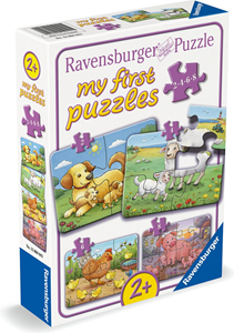 Ravensburger Mijn Eerste Puzzel - Boerderijdierfamilies (2, 4, 6, 8 stukjes)