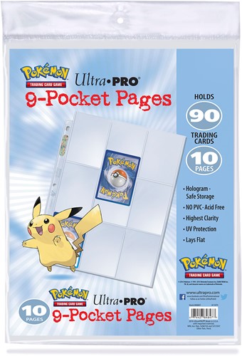 Pokemon - Hologram Pages 9-Pocket 3-rings (10 stuks)