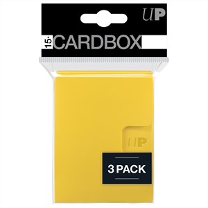 Ultra Pro PRO 15+ Card Box 3-pack - Geel