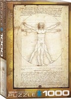 The Vitruvian Man - Da Vinci Puzzel (1000 stukjes)