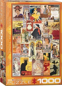 Afbeelding van het spelletje Theatre & Opera Vintage Posters Puzzel (1000 stukjes)