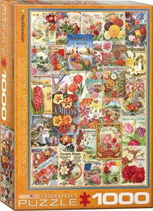 Afbeelding van het spelletje Flower Seed Catalog Covers Puzzel (1000 stukjes)
