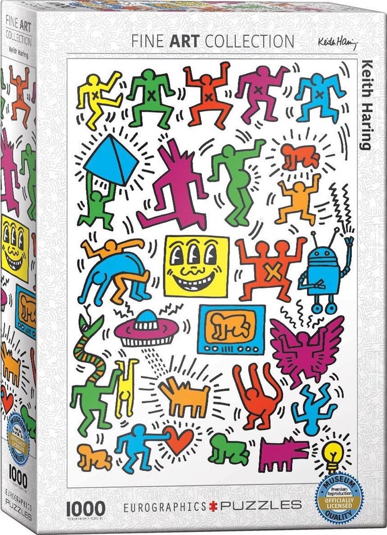 deed het Array Mainstream Collage - Keith Haring Puzzel (1000 stukjes) - kopen bij Spellenrijk.nl