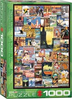 Travel Around the World Vintage Posters Puzzel (1000 stukjes)