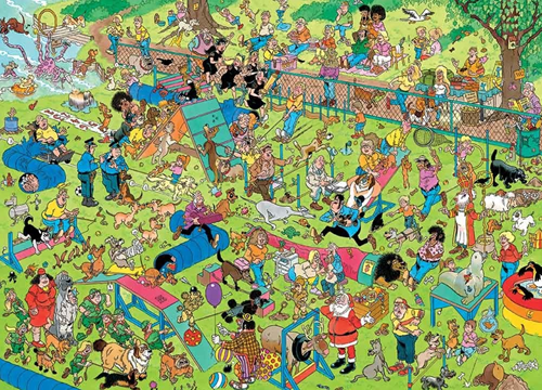 Jan van Haasteren - Hondenparcours Puzzel (1000 stukjes)-2
