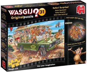 Afbeelding van het spelletje Wasgij Original 31 - Safari Spektakel! Puzzel (1000 stukjes)