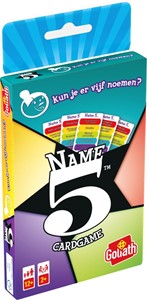 Afbeelding van het spelletje Name 5 Cardgame NL - Kaartspel