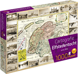 Cartografie Elfstedentocht Puzzel (1000 stukjes)